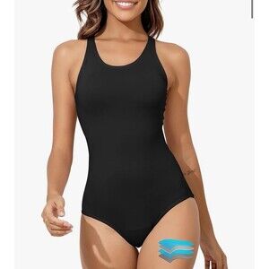 Beautikini Period Swimwear One Piece Women Racerback Training Swimsuit XS